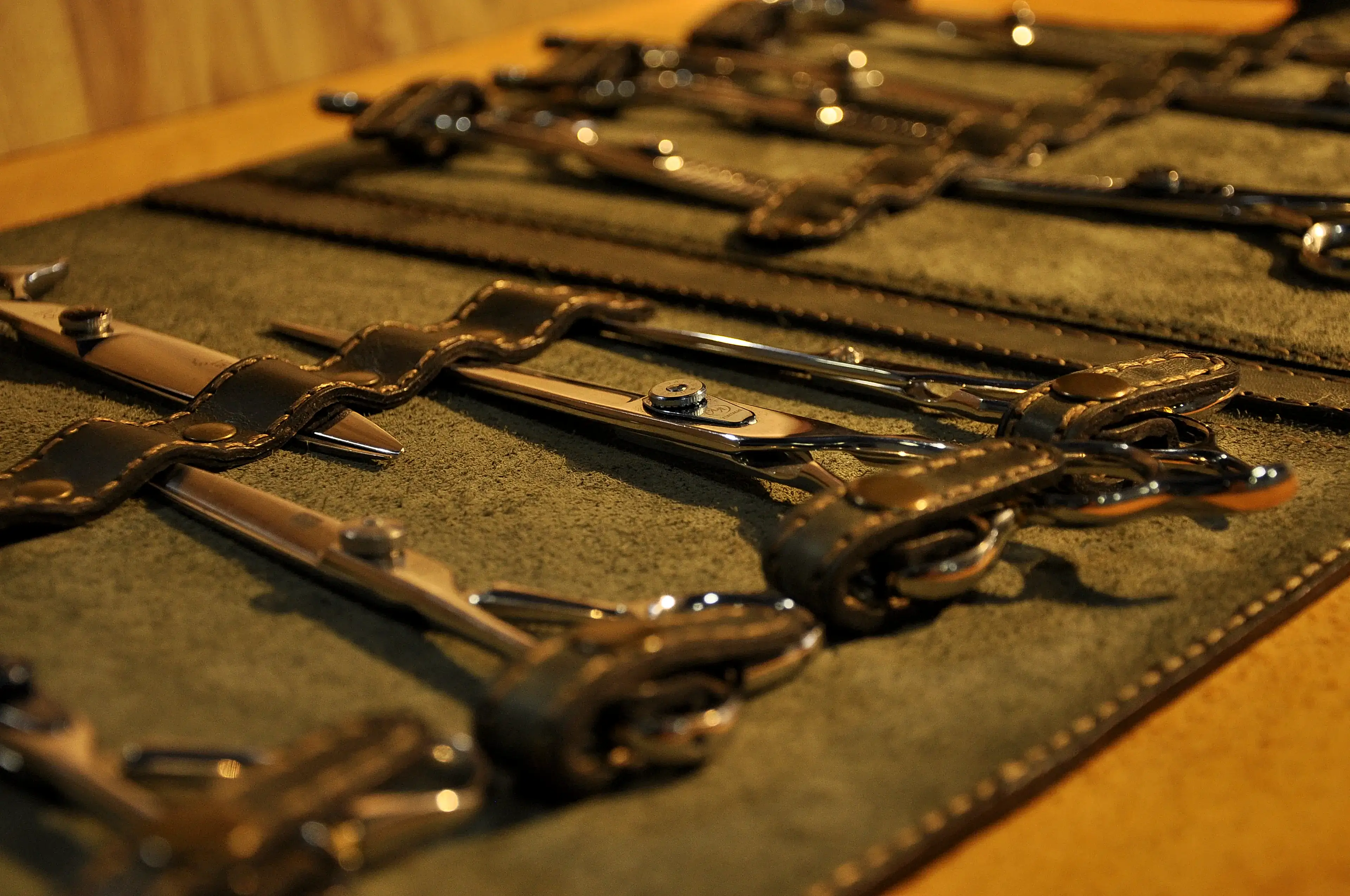 Makas Klasörü Deri Çanta Hakiki Deri El Dikişi 14’lü