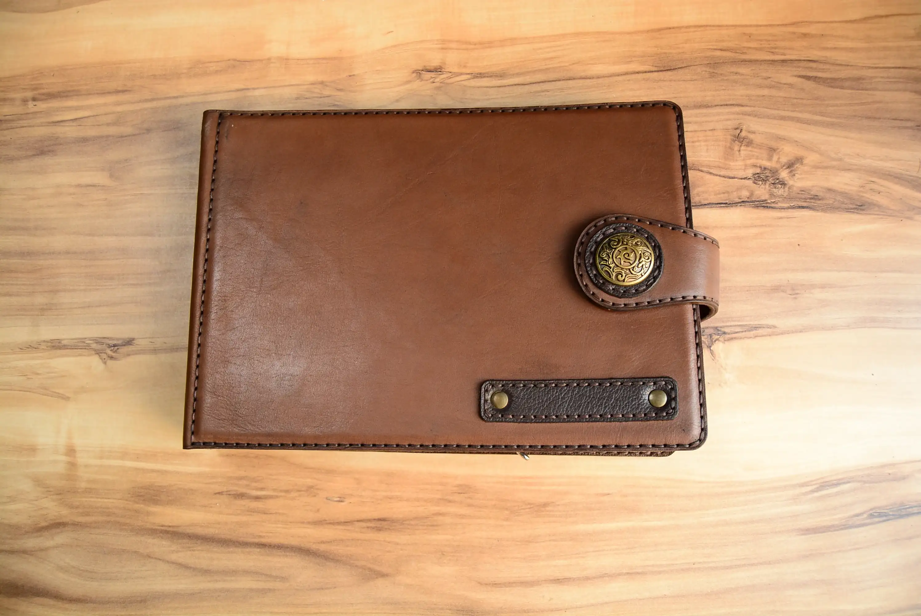 Makas Klasörü Deri Organizer Hakiki Deri El Dikişi 4’lü