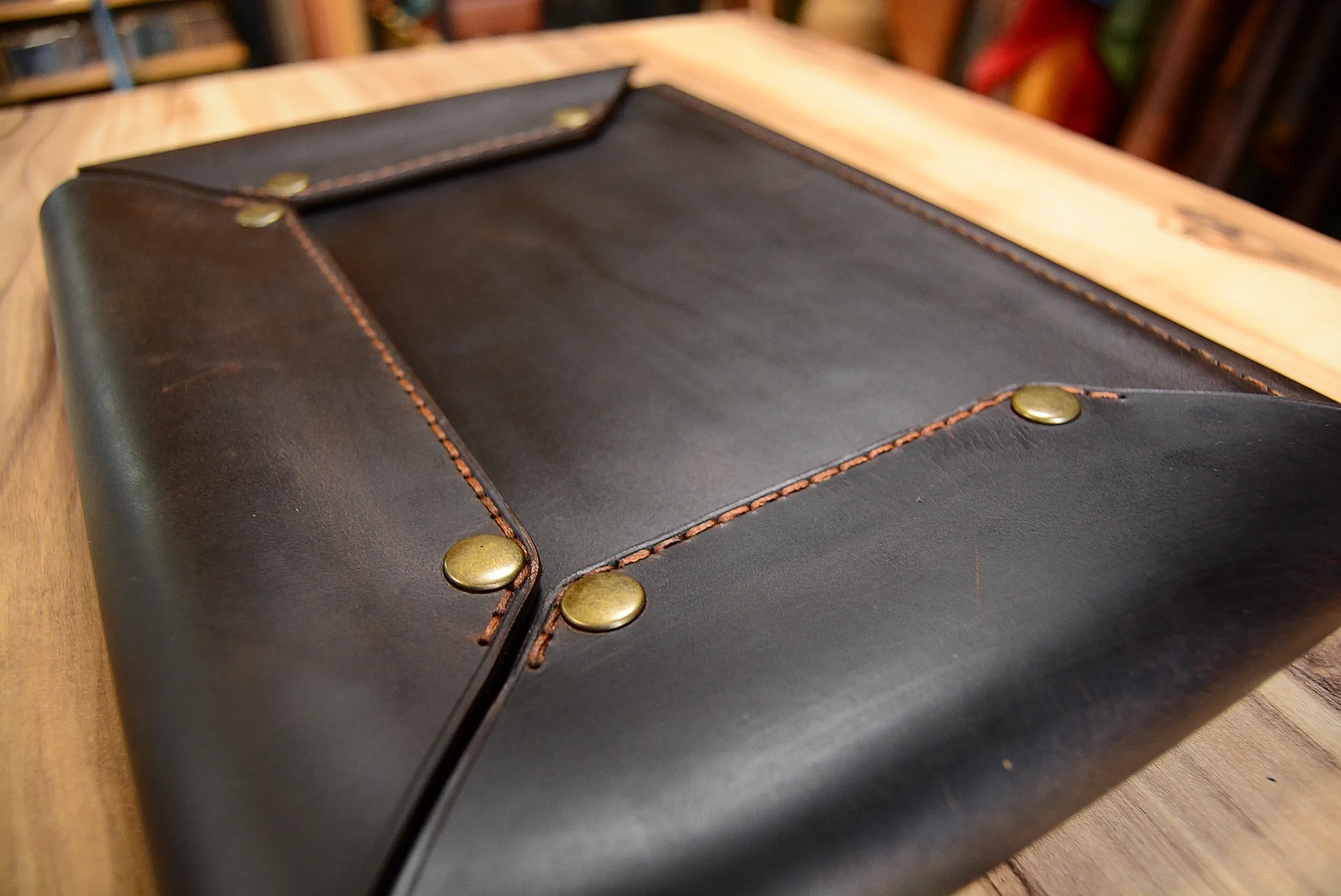 Kuaför Makas Çantası Hakiki Deri El Dikişi 5’li