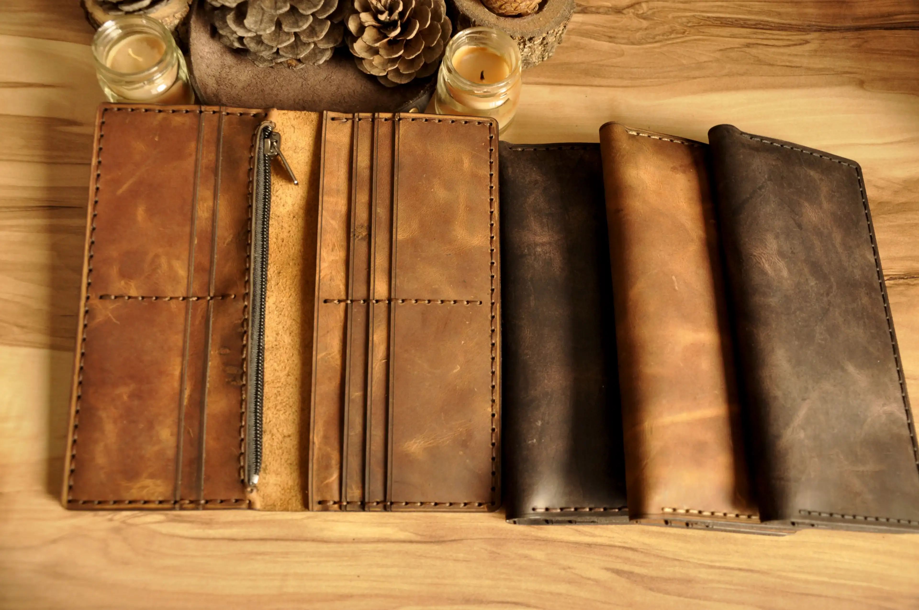 Alexey Uzun Cüzdan Hakiki Deri El Yapımı