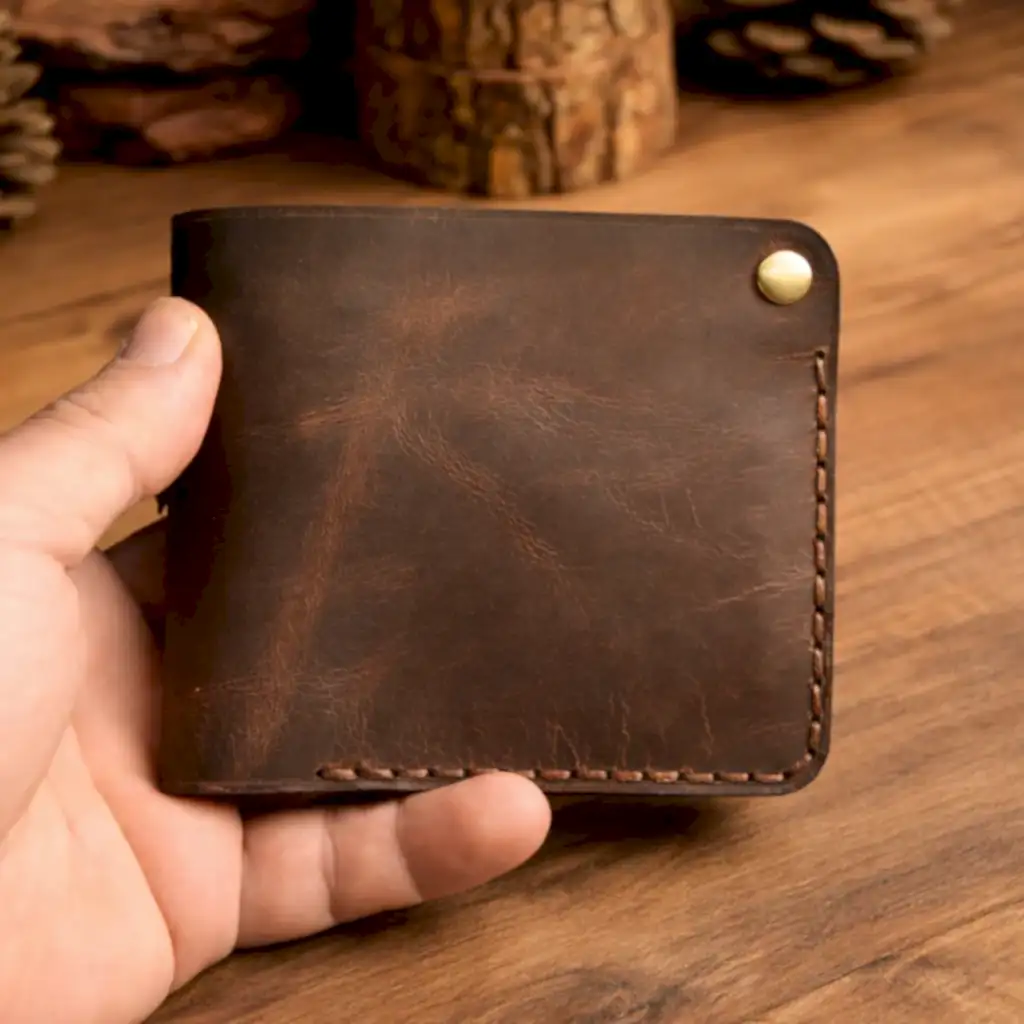 Artemis Cüzdan Katlanır Tasarım Hakiki Deri El Yapımı