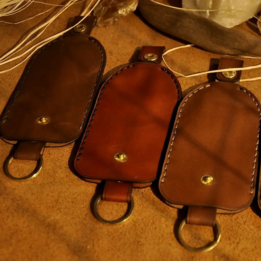 hakiki deri el yapimi deri çekmeli anahtarlık – kapaklı, halkalı, çıtçıtlı pratik anahtar taşıma kılıfı