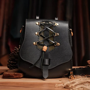 Corset Mini Çanta El Yapımı Hakiki Deri Omuz Askılı