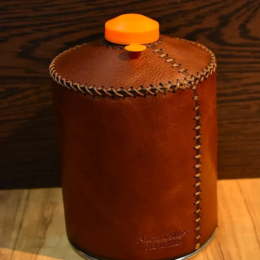 Hakiki Deri Gaz Kartuş Kılıfı El Yapımı 1000 ml Uyumlu