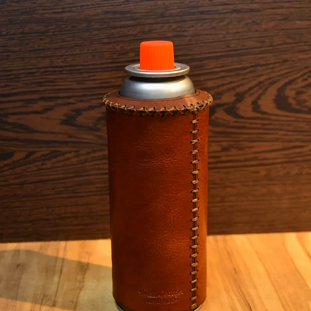 Hakiki Deri Gaz Kartuş Kılıfı El Yapımı 500 ml Uyumlu