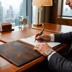 hakiki deri el yapimi hakiki deri a4 sekreterlik & clipboard – kapaklı, metal kıskaçlı, ahşap dolgulu organizer