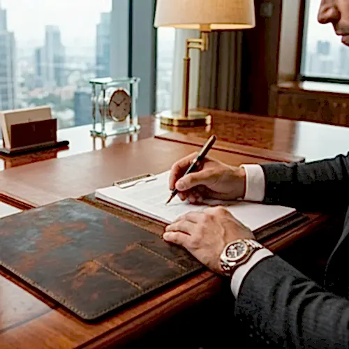 hakiki deri el yapimi hakiki deri a4 sekreterlik & clipboard – kapaklı, metal kıskaçlı, ahşap dolgulu organizer