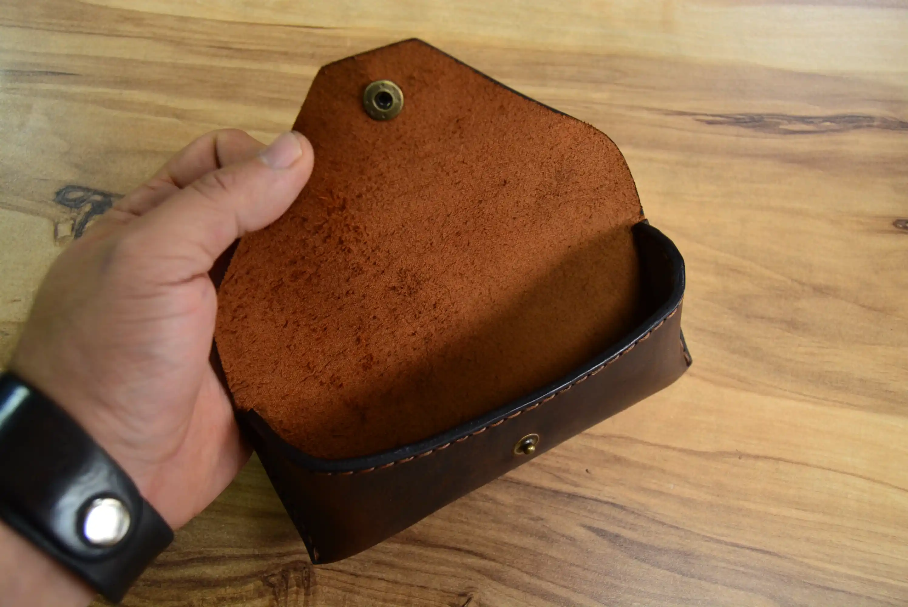 Gözlük Kılıfı V-2 El Yapımı Deri