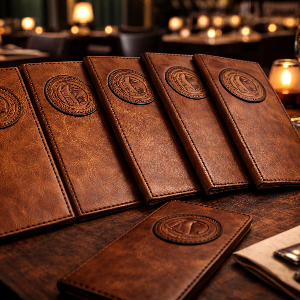 Hakiki Deri Hesap Sümeni Adisyonluk El Dikişi 2 Bölmeli