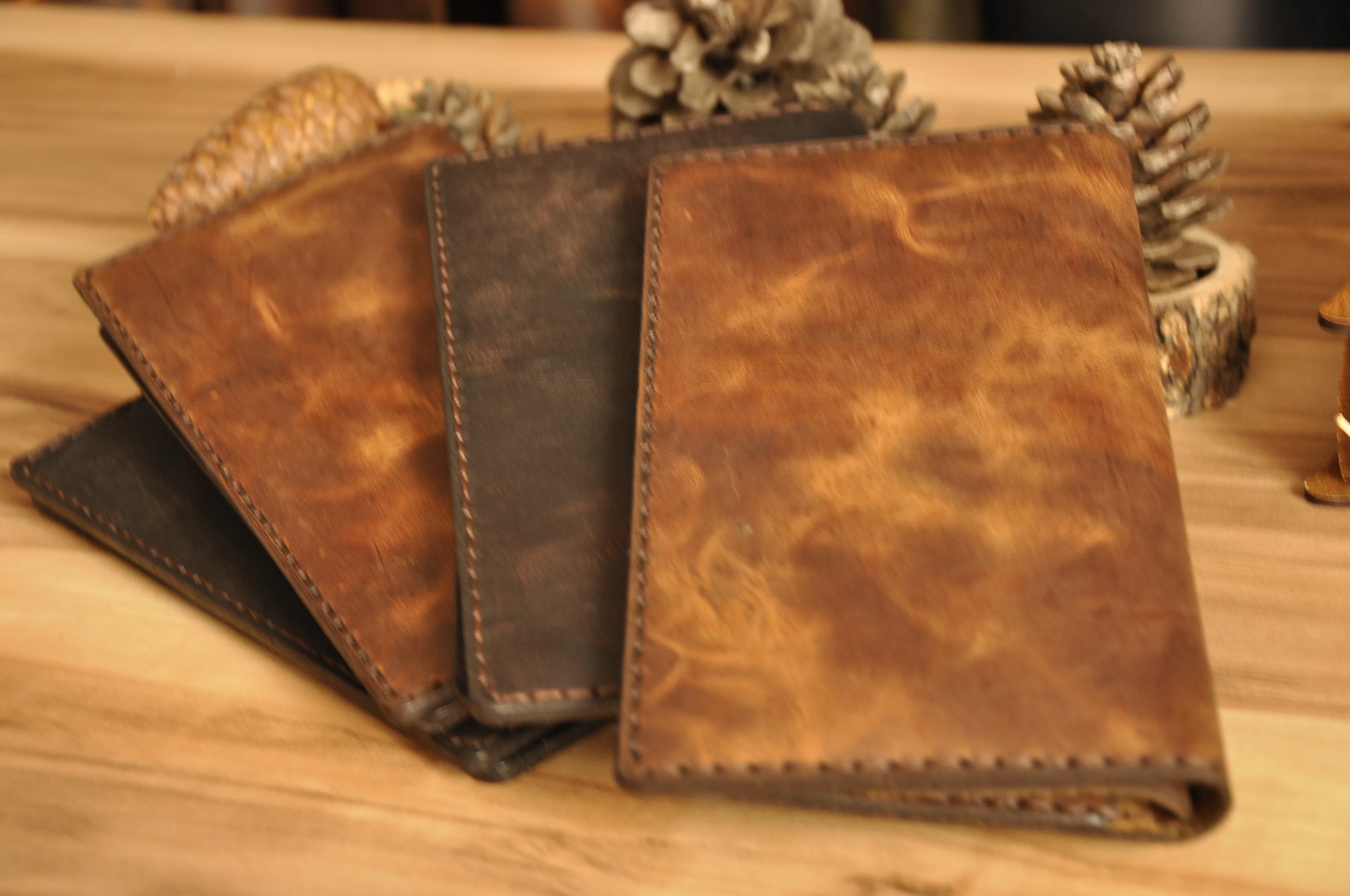 Imera Uzun Cüzdan Hakiki Deri El Yapımı