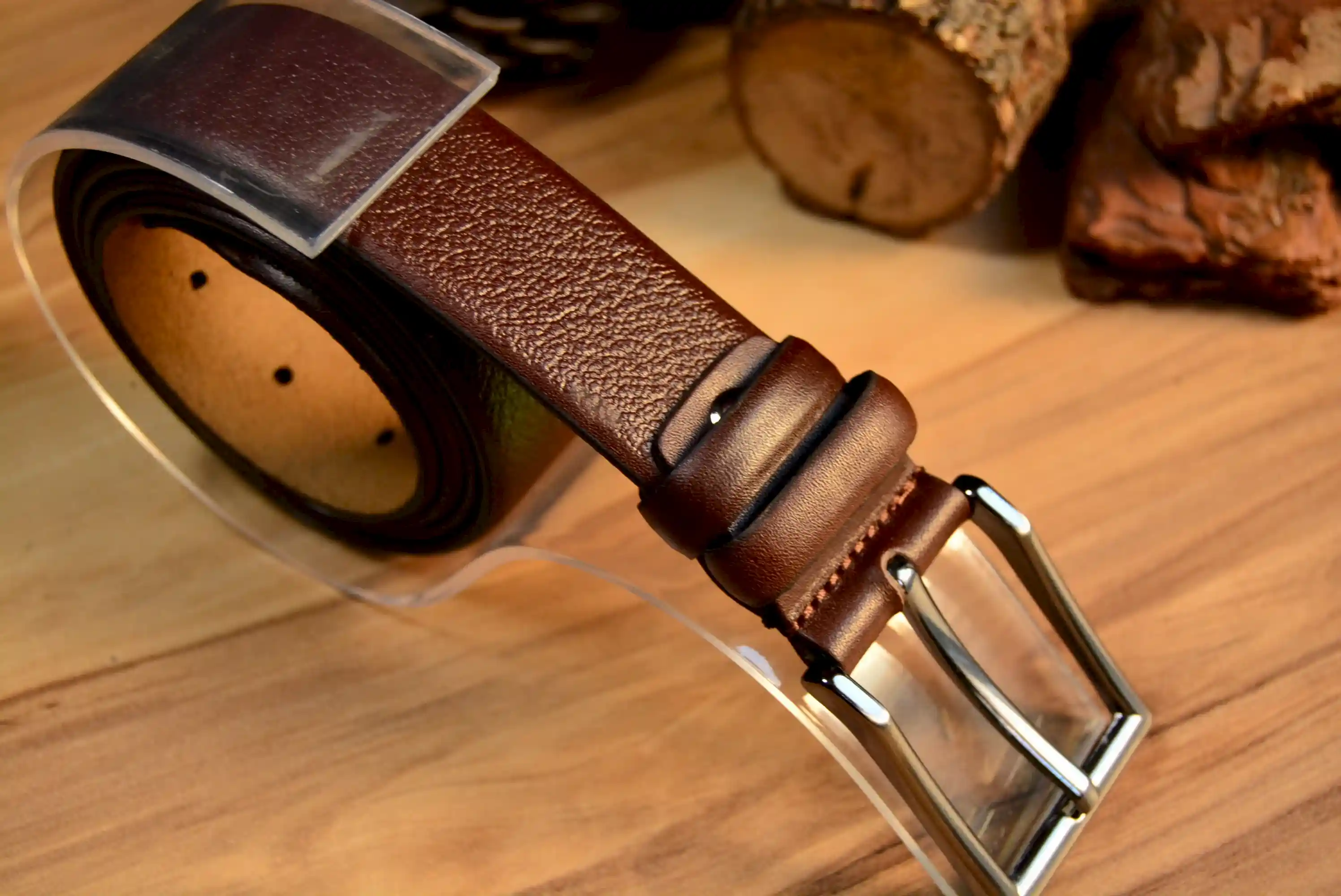 hakiki deri el yapimi kahverengi dana deri klasik kemer – kumaş pantolon uyumlu, alaşım tokalı şık erkek kemeri