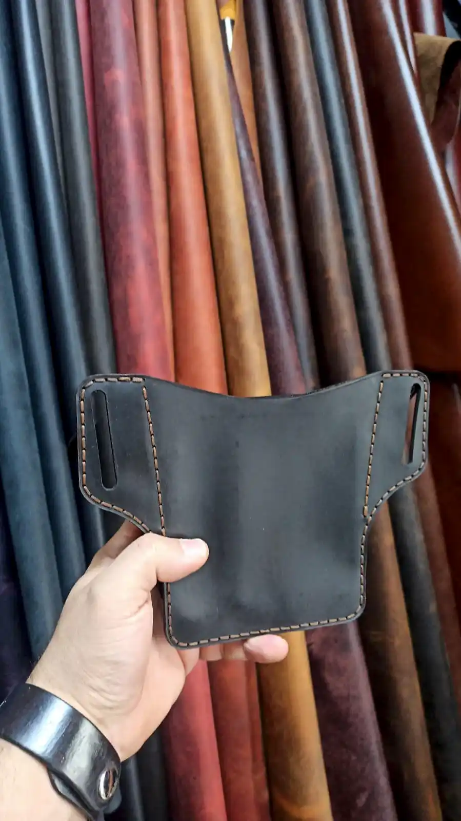 Tactical Kemer Çantası Hakiki Deri El Yapımı Fonksiyonel