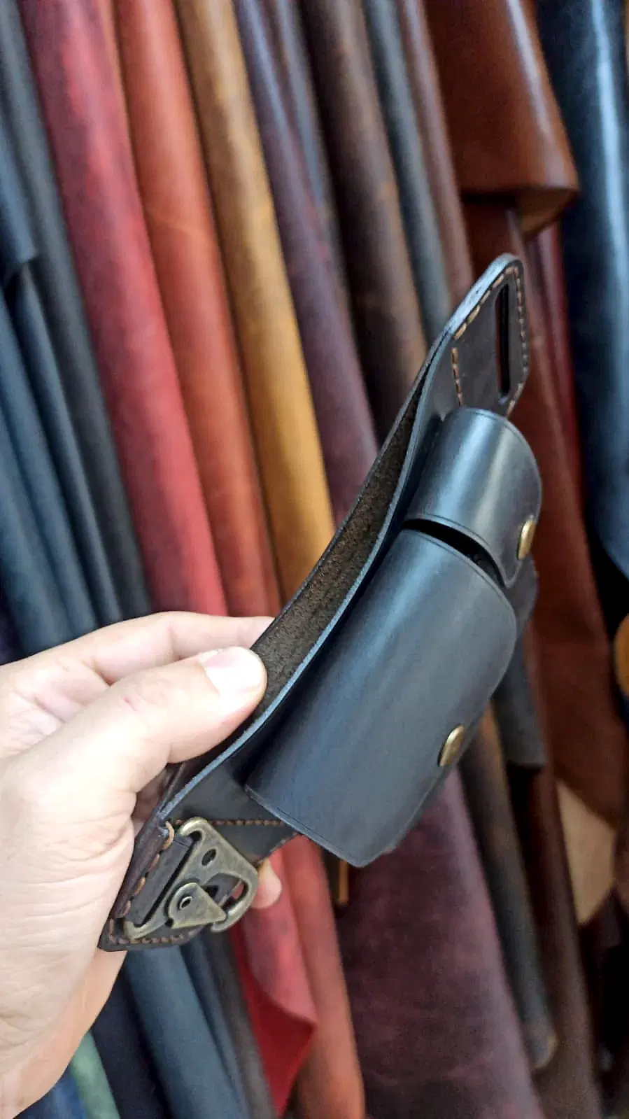 Tactical Kemer Çantası Hakiki Deri El Yapımı Fonksiyonel