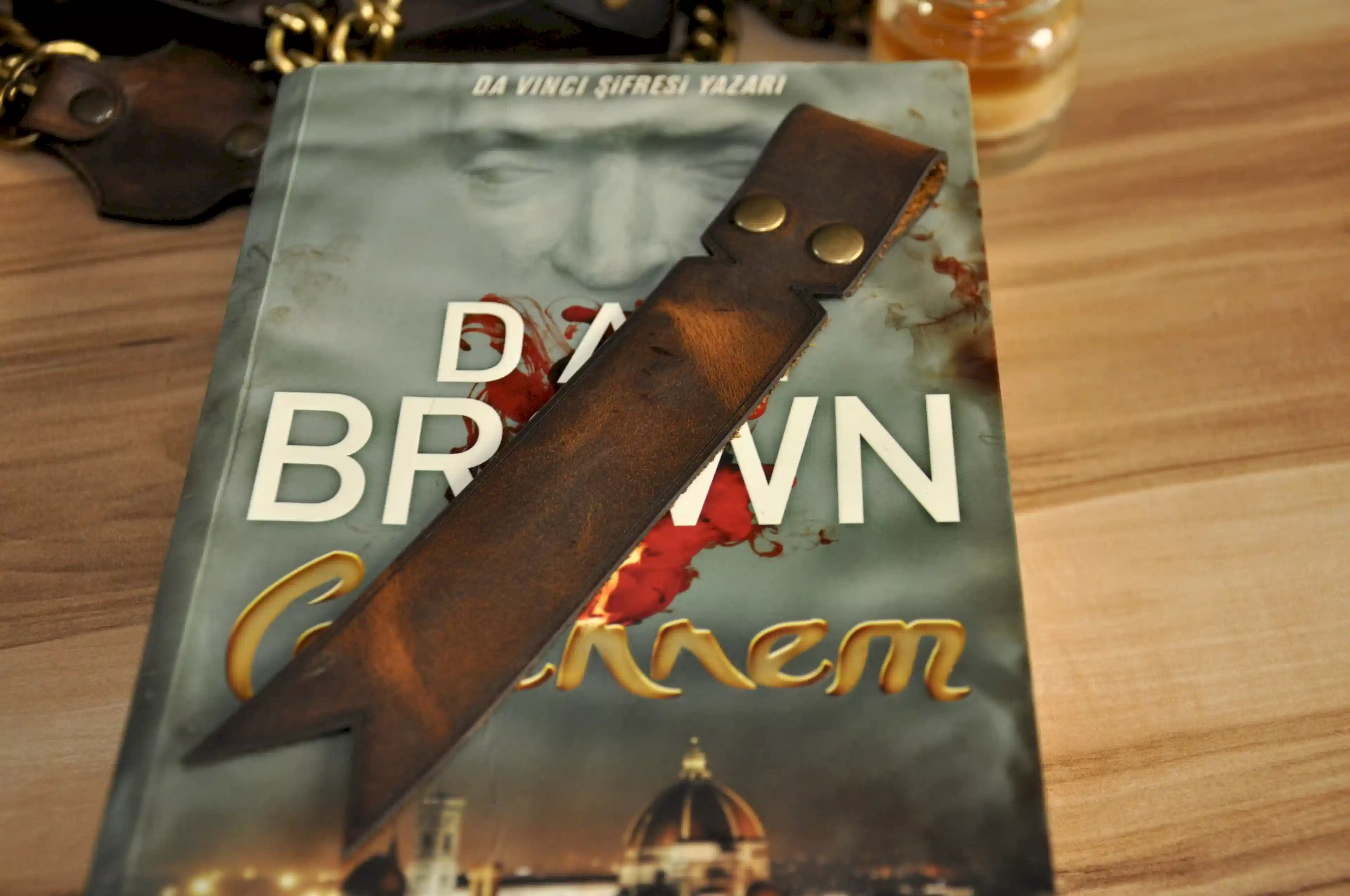 Hakiki Deri Kitap Ayıracı Kurdele Tasarım