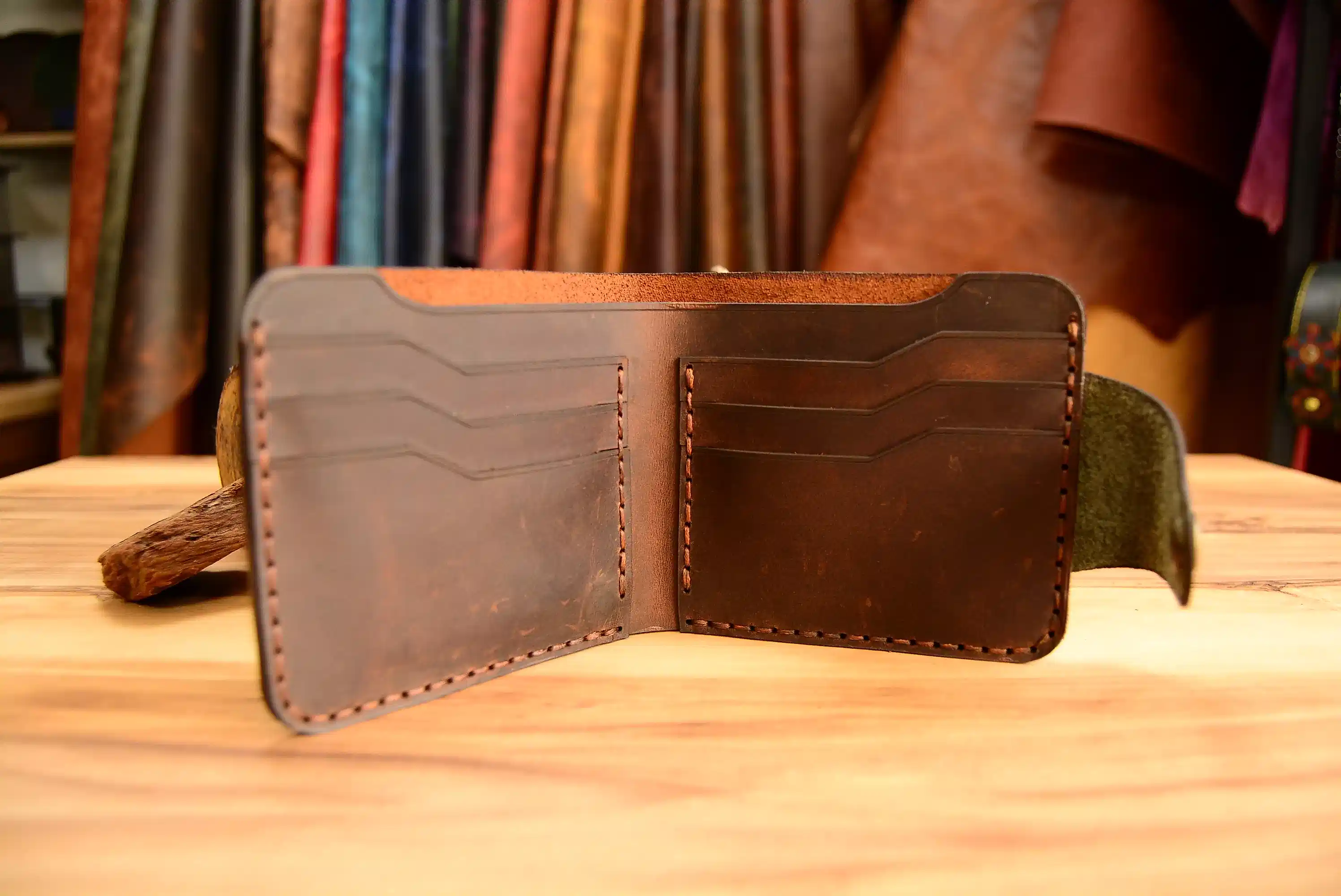 Lexia Cüzdan Katlanır Çıtçıtlı Tasarım Hakiki Deri El Yapımı