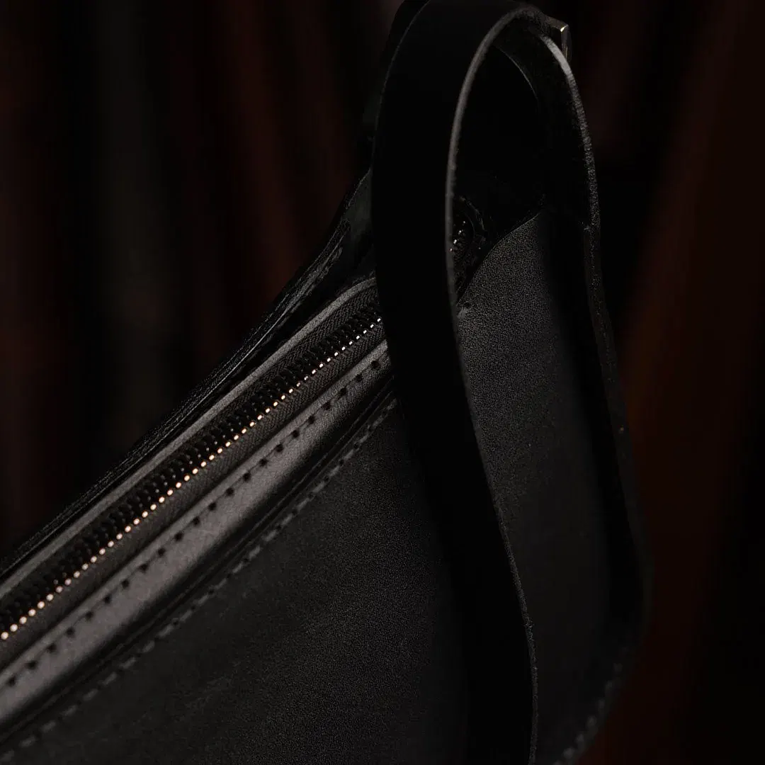 Nyx Deri Kol Çantası El Yapımı Hakiki Deri Gece