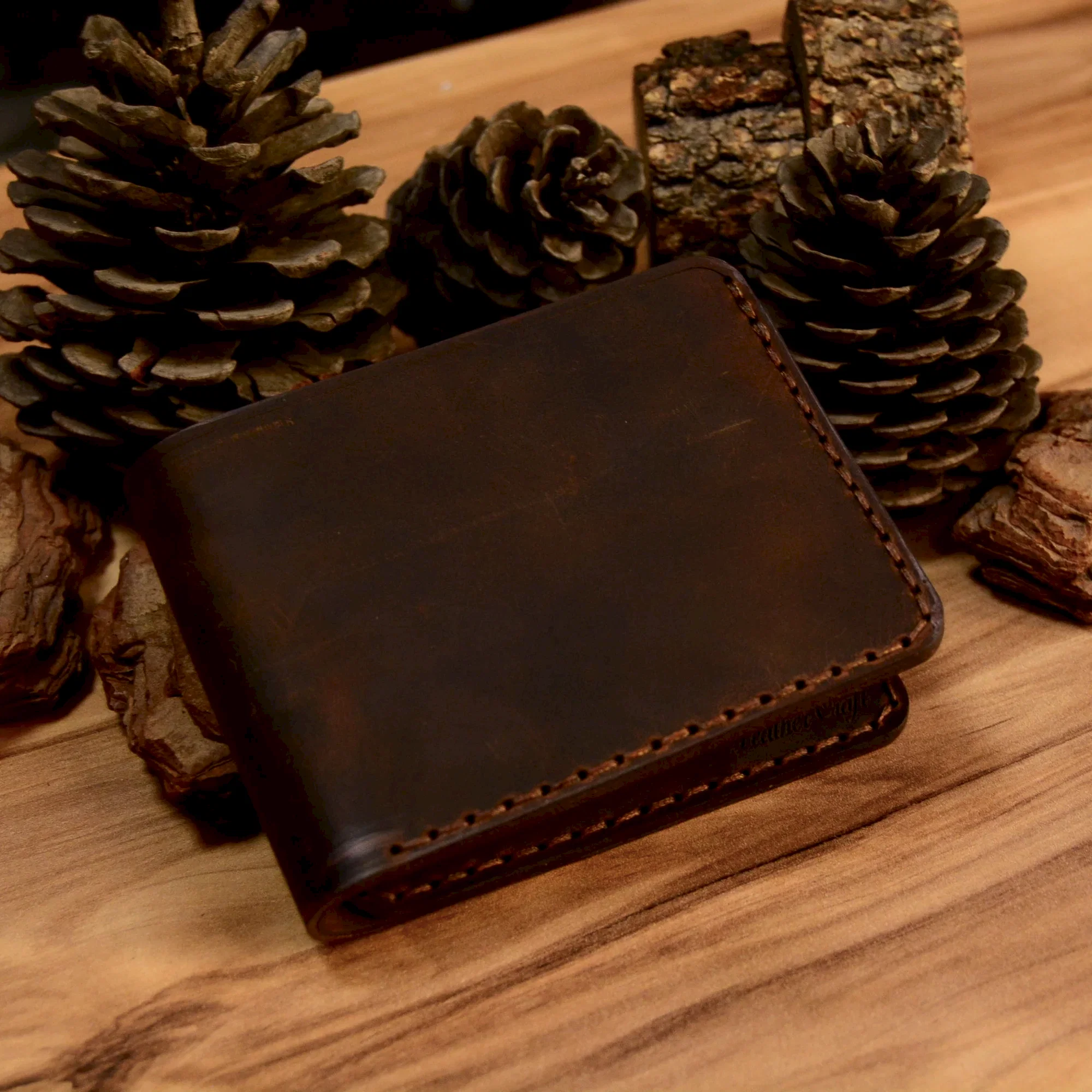 Rea Cüzdan Bifold Tasarım Hakiki Deri El Yapımı