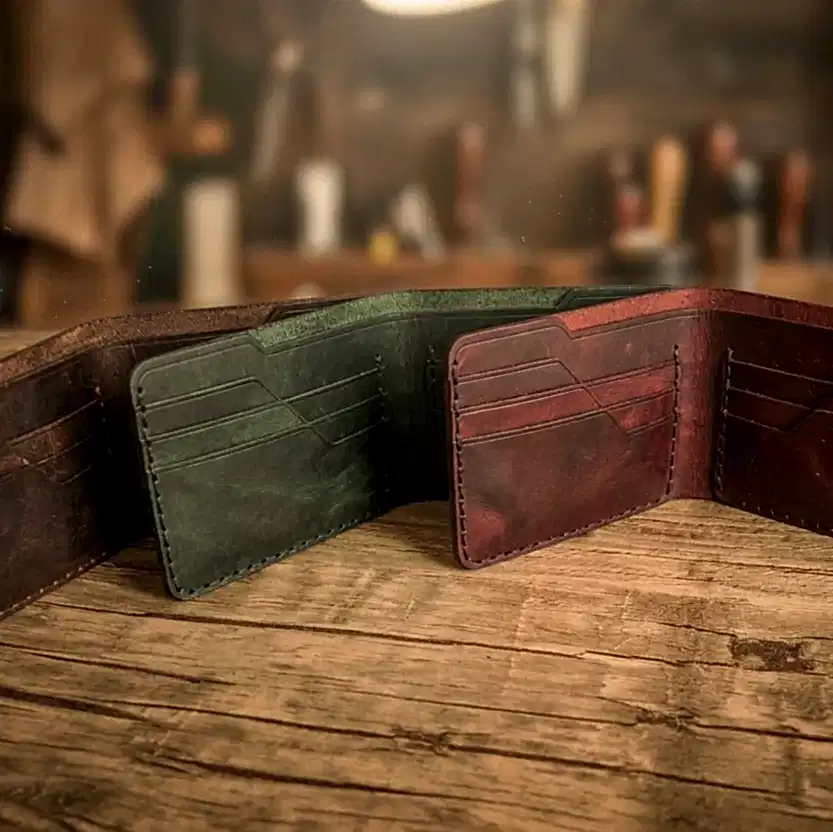 Rea Cüzdan Bifold Tasarım Hakiki Deri El Yapımı