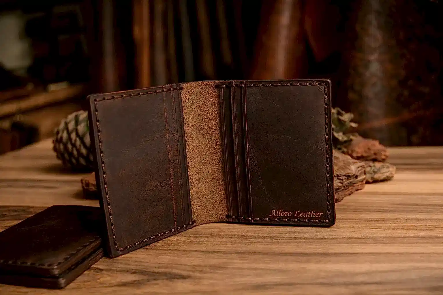 Roseinn Kartlık Hakiki Deri El Yapımı