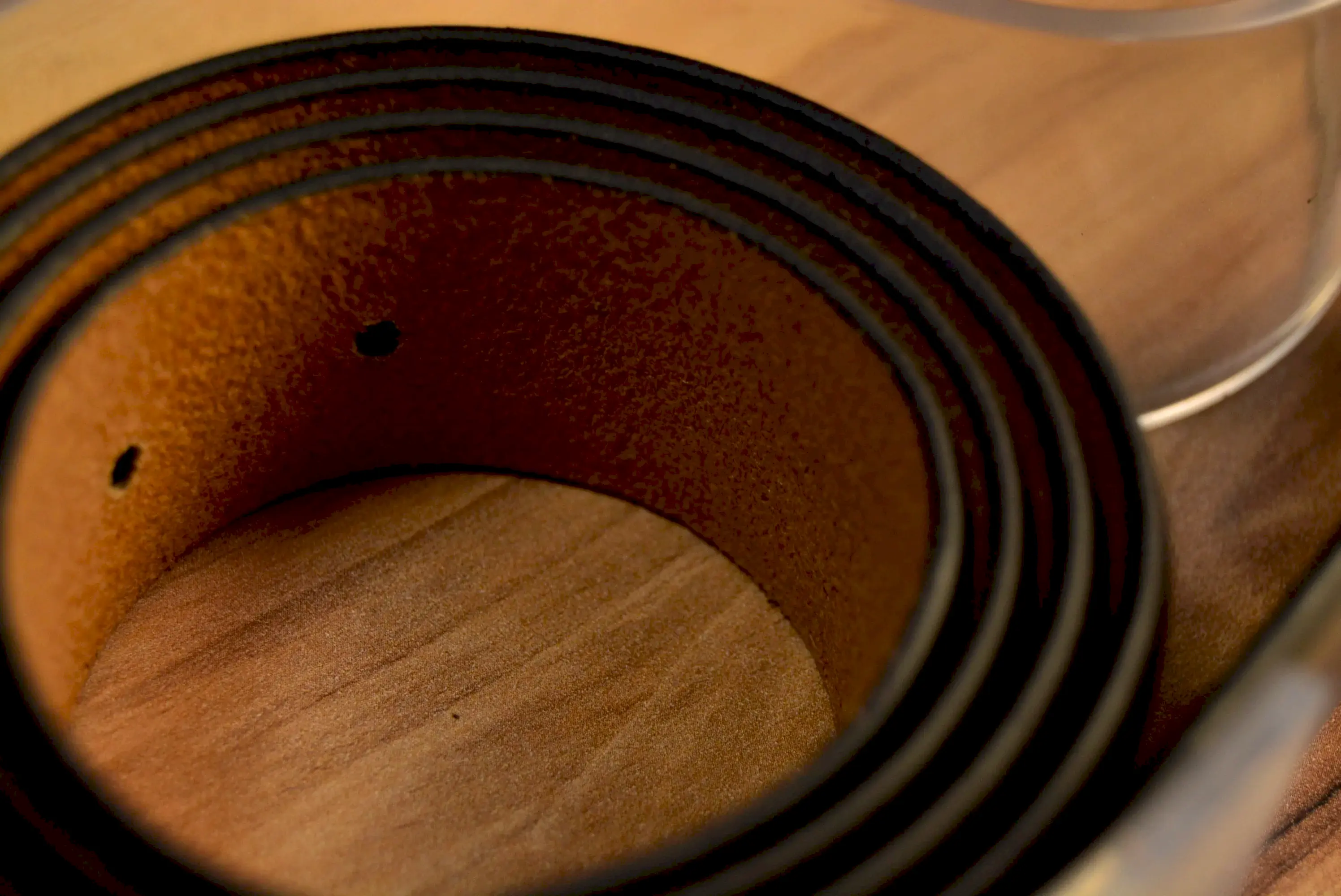 Siyah Deri Kemer Hakiki Deri El Yapımı Klasik