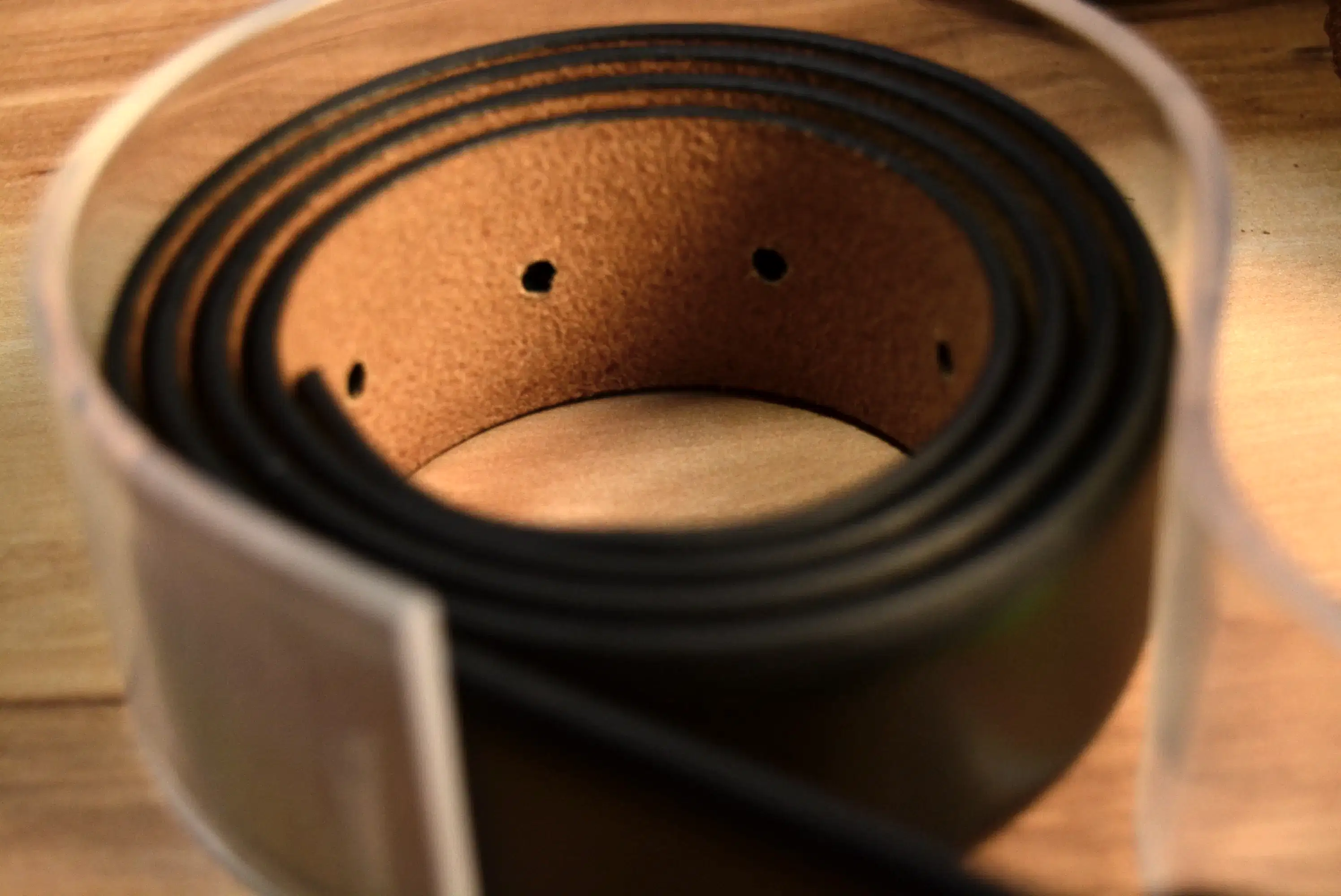 Siyah Deri Kemer Hakiki Deri El Yapımı Klasik