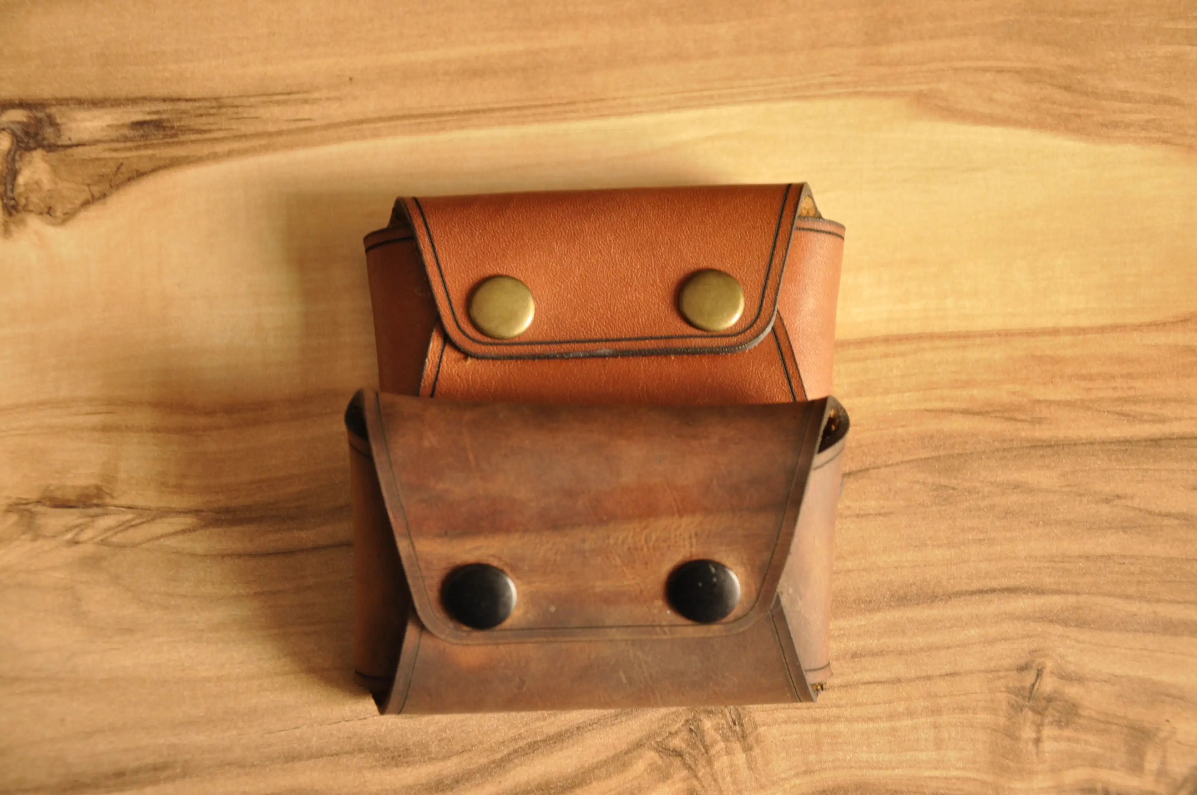 Tinimini Bozuk Para Cüzdanı Kompakt Tasarım Hakiki Deri El Yapımı