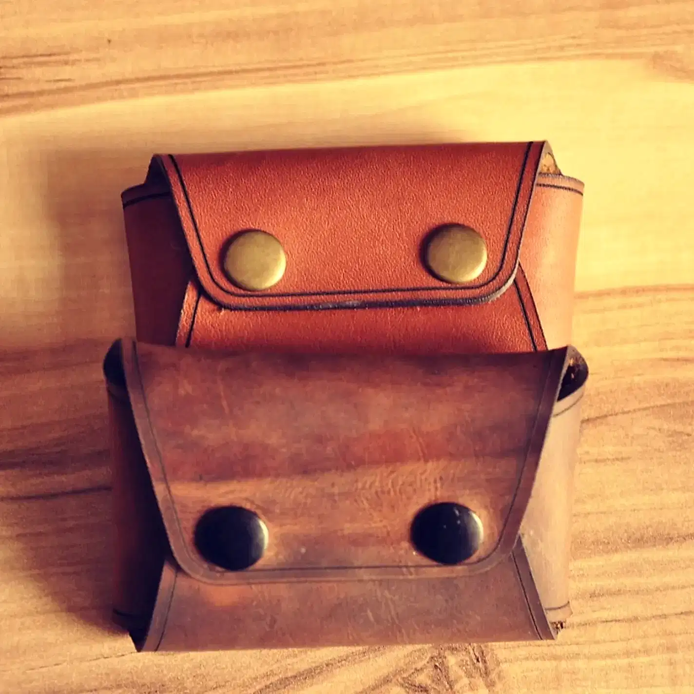 hakiki deri el yapimi tinimini deri bozuk para cüzdanı