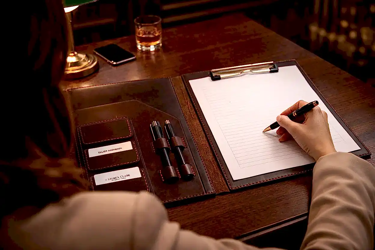 hakiki deri el yapimi veys hakiki deri a4 sekreterlik & clipboard – organizer