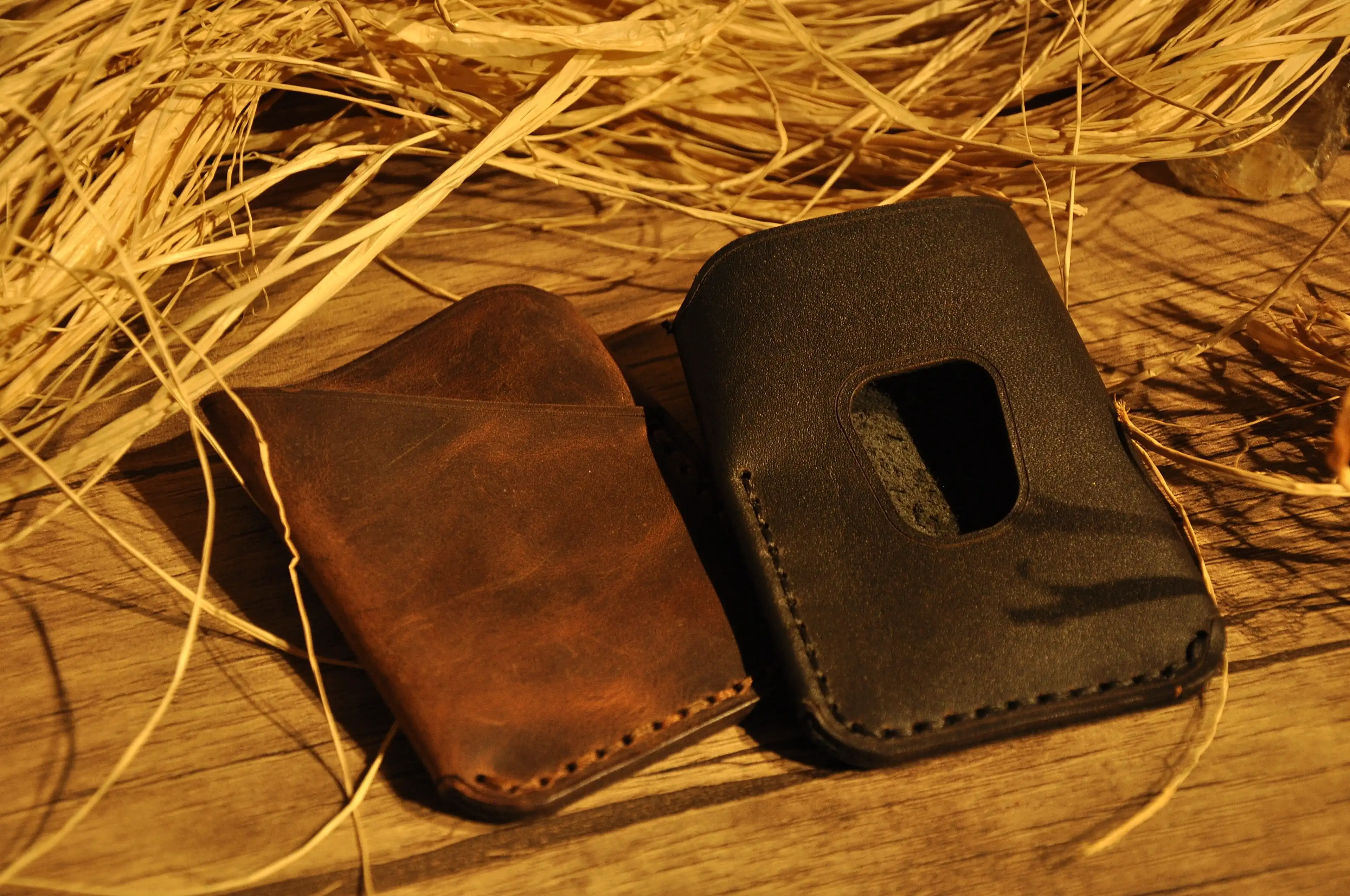 Wrap Simple Kartlık Hakiki Deri El Yapımı