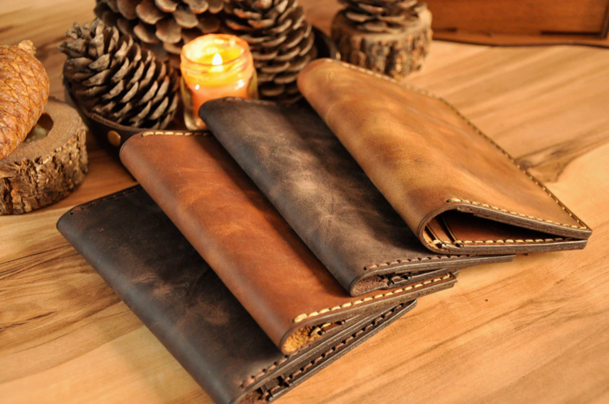 Gaya Uzun Cüzdan Hakiki Deri El Yapımı