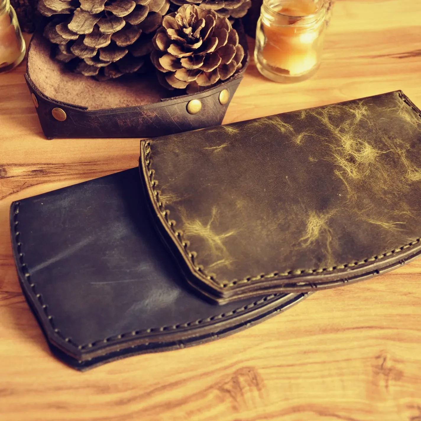 Zeus Uzun Cüzdan Hakiki Deri El Yapımı