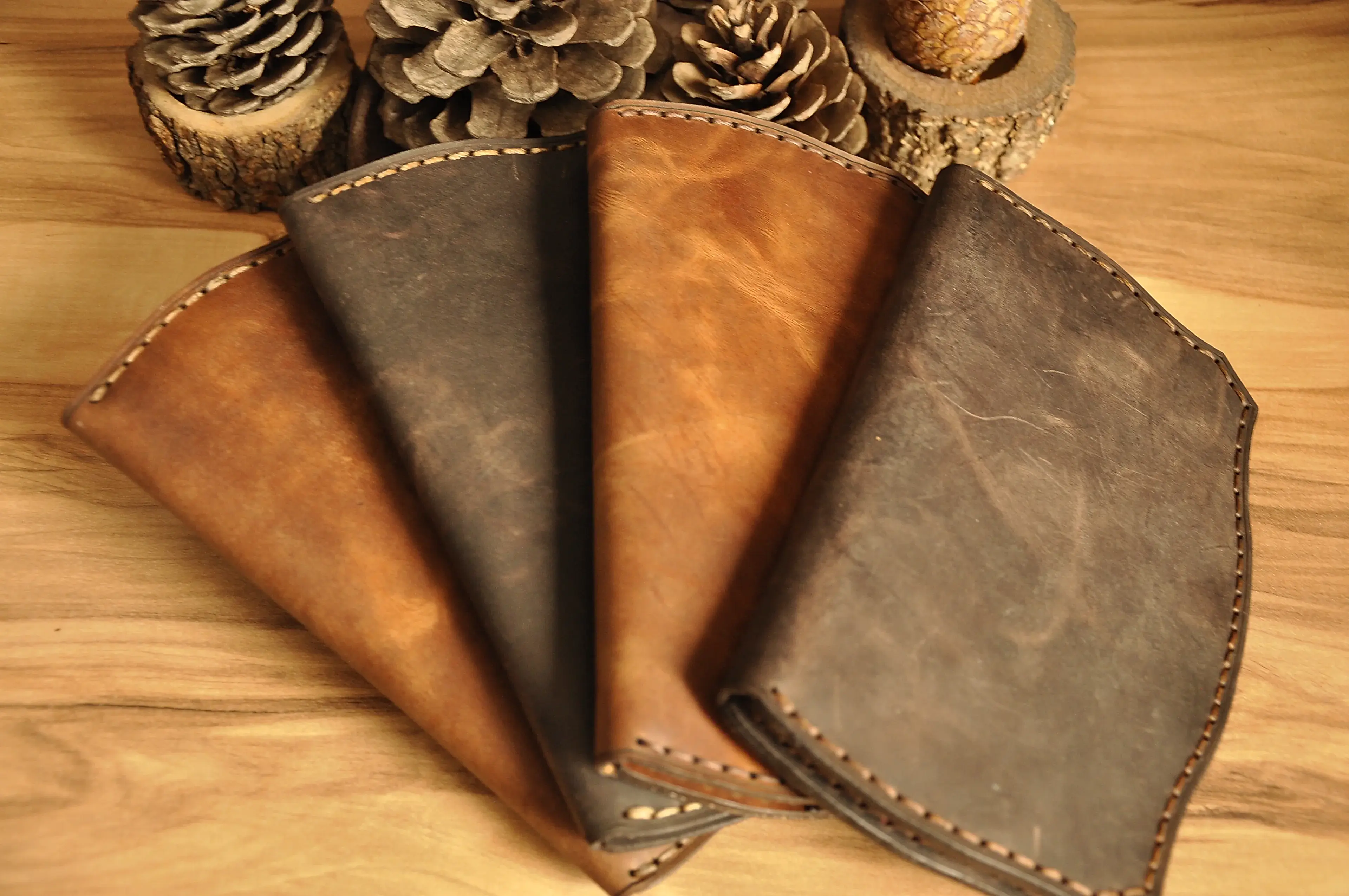 Zeus Uzun Cüzdan Hakiki Deri El Yapımı